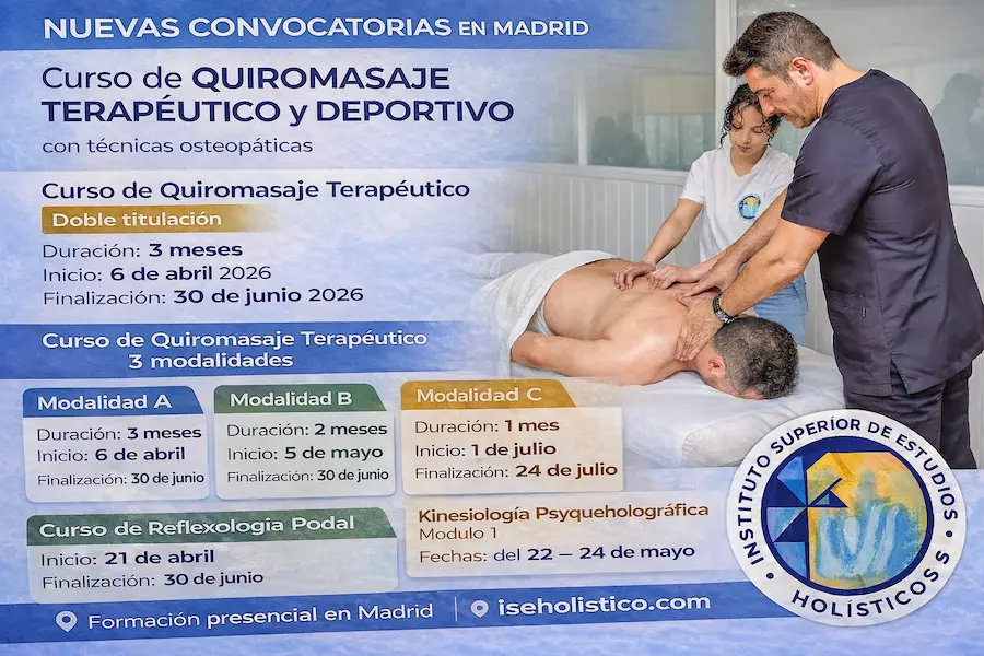 curso quiromasaje madrid nuevas convocatorias